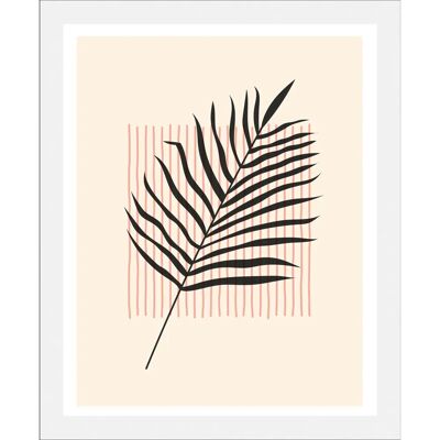 QUEENCE - Leaf - Schwarz - 40 x 50 cm - Wandkunst QUEENCE - Leaf - Schwarz - 40 x 50 cm - Wandkunst