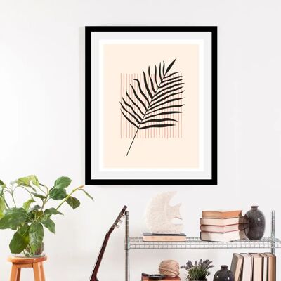 QUEENCE Leaf Wandbild - Abstrakt, 50x70cm, Schwarzer Rahmen QUEENCE Leaf Wandbild - Abstrakt, 50x70cm, Schwarzer Rahmen