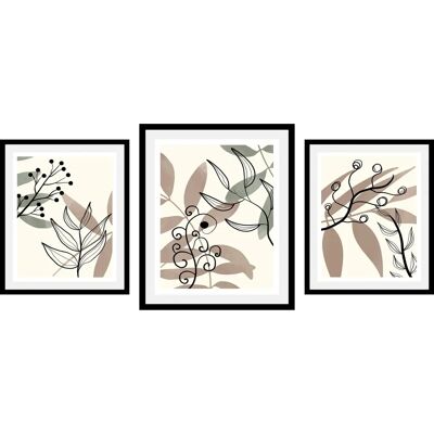 QUEENCE Set Halli Wandbild - Blumen, 30x40cm QUEENCE Set Halli Wandbild - Blumen, 30x40cm