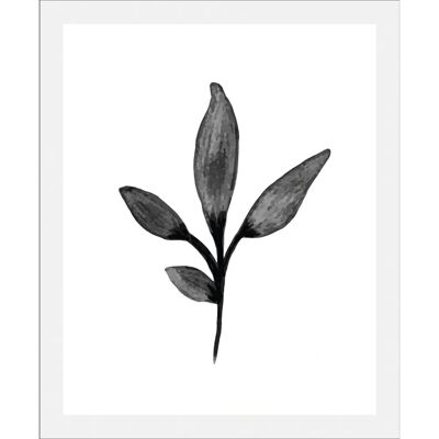 QUEENCE - Hille - 40x50 cm - grau - Framed wall art QUEENCE - Hille - 40x50 cm - grau - Framed wall art