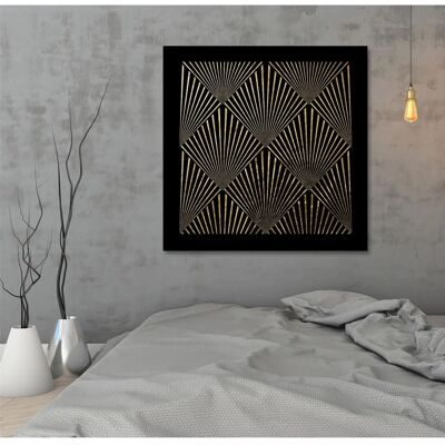 LEONIQUE - Abstrakte Formen - 40x40 - Blattgold - Acrylic glass picture LEONIQUE - Abstrakte Formen - 40x40 - Blattgold - Acrylic glass picture
