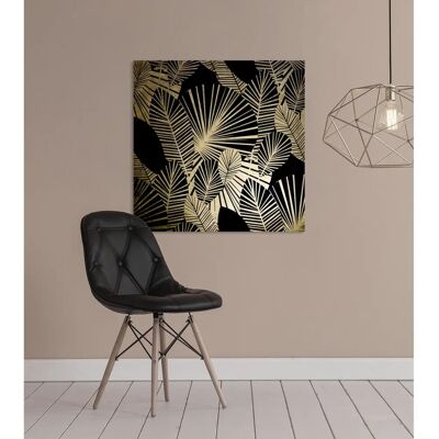 LEONIQUE Blätter - Acrylbild mit Blattgold - 50x50cm LEONIQUE Blätter - Acrylbild mit Blattgold - 50x50cm