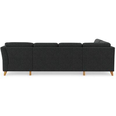Home Affaire Trelleborg U-Form Sofa - U-förmiger, Grau, Polyester, Bettfunktion Home Affaire Trelleborg U-Form Sofa - U-förmiger, Grau, Polyester, Bettfunktion