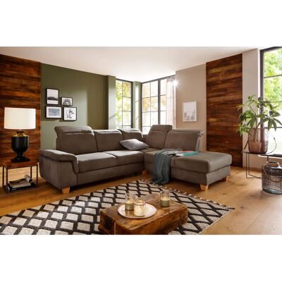 HOME AFFAIRE Dalia L-Form Sofa - Mikrofaser, Rechte Ottomane HOME AFFAIRE Dalia L-Form Sofa - Mikrofaser, Rechte Ottomane