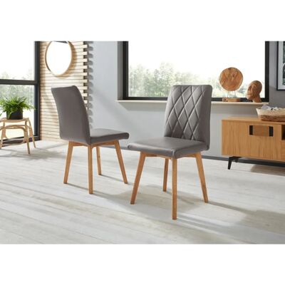 HOME AFFAIRE Brest Eiche grau Esszimmerstuhl - Esszimmerstuhl HOME AFFAIRE Brest Eiche grau Esszimmerstuhl - Esszimmerstuhl