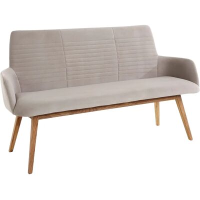 Otto Products Alessja Microfaser Grau Moderne Minimalistische Sitzbank - Sitz Otto Products Alessja Microfaser Grau Moderne Minimalistische Sitzbank - Sitz