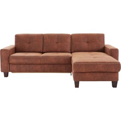 Places of Style Varese Mikrofaser Couch - Vintage-Optik, Recliner Rechts, 251cm Places of Style Varese Mikrofaser Couch - Vintage-Optik, Recliner Rechts, 251cm