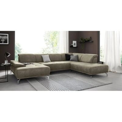 PLACES OF STYLE Caluna U-Form Sofa - Mikrofaser Vintage-Optik PLACES OF STYLE Caluna U-Form Sofa - Mikrofaser Vintage-Optik