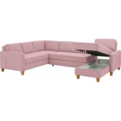 Home Affaire Earl U-Form Sofa - Modern, Microfaser, Recamiere, Bettfunktion Home Affaire Earl U-Form Sofa - Modern, Microfaser, Recamiere, Bettfunktion
