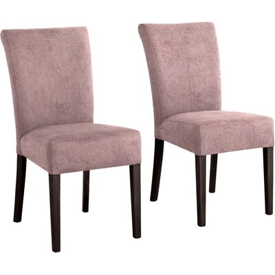 HOME AFFAIRE Queen rosa 6 Stühle Microfaser - Esszimmerstuhl HOME AFFAIRE Queen rosa 6 Stühle Microfaser - Esszimmerstuhl