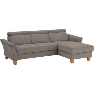 Home Affaire Conville L-Form Sofa - Sofa, Braun (latte), Webstoff, Recamiere rechts Home Affaire Conville L-Form Sofa - Sofa, Braun (latte), Webstoff, Recamiere rechts