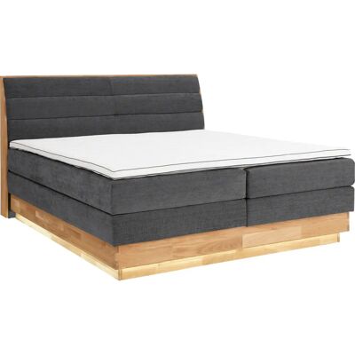 OTTO PRODUCTS Boxspringbett - 200x200cm - Grau mit LED & Topper OTTO PRODUCTS Boxspringbett - 200x200cm - Grau mit LED & Topper