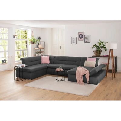 INOSIGN Avesa U-Form Sofa - Microfaser Lederoptik - Longchair rechts - Modernes Design INOSIGN Avesa U-Form Sofa - Microfaser Lederoptik - Longchair rechts - Modernes Design