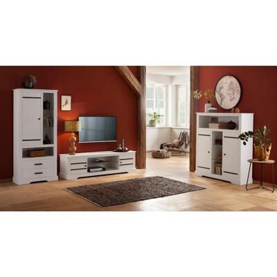 Home Affaire Weiße Serie Loki - 120x35x130cm Sideboard Home Affaire Weiße Serie Loki - 120x35x130cm Sideboard