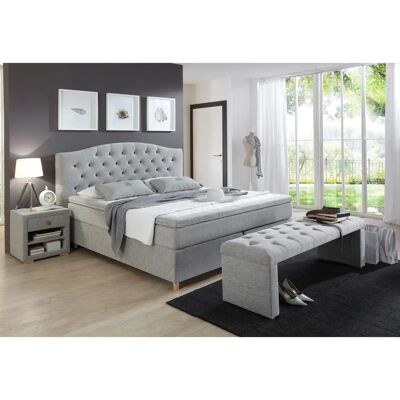 Home Affaire Claire Hellgrau Boxspringbett - Bett Typ Home Affaire Claire Hellgrau Boxspringbett - Bett Typ