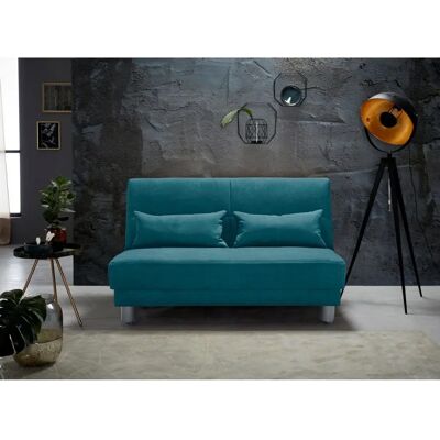 INOSIGN Gina Schlafsofa - Chenille Blau, Umwandelbar INOSIGN Gina Schlafsofa - Chenille Blau, Umwandelbar