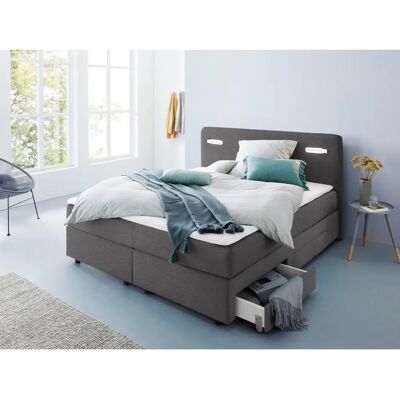INOSIGN Luan Grau Boxspringbett - Boxspringbett INOSIGN Luan Grau Boxspringbett - Boxspringbett
