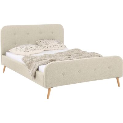 HOME AFFAIRE Amrum Bett - 140x200cm, Beige - Bett HOME AFFAIRE Amrum Bett - 140x200cm, Beige - Bett
