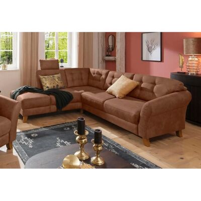 Home Affaire Trondheim L-Form Sofa - Microfaser, 260cm Home Affaire Trondheim L-Form Sofa - Microfaser, 260cm