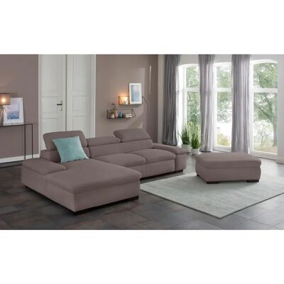 HOME AFFAIRE Alberto L-Form Sofa - Mikrofaser, Recamiere links, 286x73x174cm HOME AFFAIRE Alberto L-Form Sofa - Mikrofaser, Recamiere links, 286x73x174cm