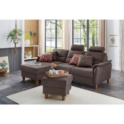 HOME AFFAIRE Palmera L-Form Sofa - Luxus-Mikrofaser in Lederoptik HOME AFFAIRE Palmera L-Form Sofa - Luxus-Mikrofaser in Lederoptik