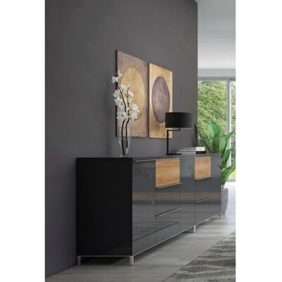 PLACES OF STYLE Onyx Grau Sideboard - Sideboard PLACES OF STYLE Onyx Grau Sideboard - Sideboard