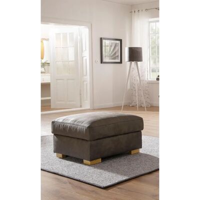 Home Affaire Ventura Grau Microfaser Stauraumhocker - Hocker Home Affaire Ventura Grau Microfaser Stauraumhocker - Hocker