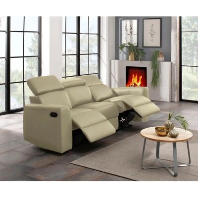 Home affaire Sentrano Sofa - beige, 3-Sitzer, manuelle Relaxfunktion Home affaire Sentrano Sofa - beige, 3-Sitzer, manuelle Relaxfunktion