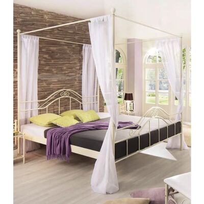 HOME AFFAIRE Stahlbett - 180x200cm, Beige, Leicht Zusammenbauen - Bett HOME AFFAIRE Stahlbett - 180x200cm, Beige, Leicht Zusammenbauen - Bett
