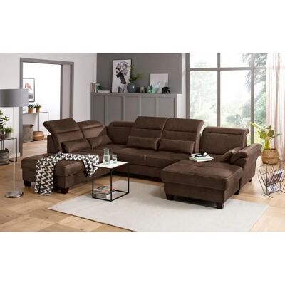 Home affaire Solvei U-Form Sofa - U-Form Microfaser Lederoptik Home affaire Solvei U-Form Sofa - U-Form Microfaser Lederoptik