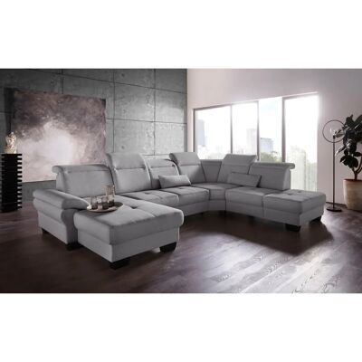 Places of Style Cornwall U-Form Sofa - U-förmig, Mikrofaser, Verstellbar Places of Style Cornwall U-Form Sofa - U-förmig, Mikrofaser, Verstellbar
