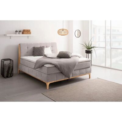 OTTO PRODUCTS Jelle Silber Boxspringbett - Komplettbett OTTO PRODUCTS Jelle Silber Boxspringbett - Komplettbett