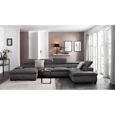 Home Affaire Alberto U-Form Sofa - Microfaser Lederoptik, Recamiere links, 350cm Home Affaire Alberto U-Form Sofa - Microfaser Lederoptik, Recamiere links, 350cm