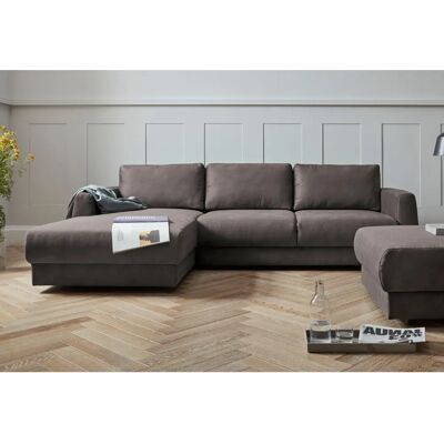 Andas Hobro L-Form Microfaser Ledersofa - Ecksofa Andas Hobro L-Form Microfaser Ledersofa - Ecksofa