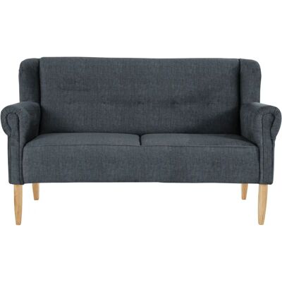 HOME AFFAIRE Moro Küchen-Sofa - Velours, Blau, 174x99x73cm HOME AFFAIRE Moro Küchen-Sofa - Velours, Blau, 174x99x73cm