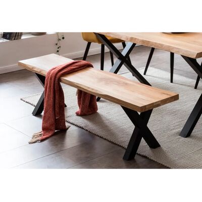 HOME AFFAIRE Tristano Massivholz Beige - Sitzbank HOME AFFAIRE Tristano Massivholz Beige - Sitzbank