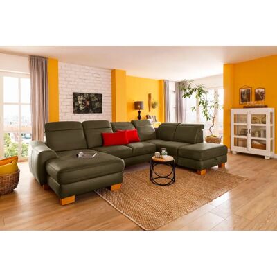 Home Affaire Dundee U-Form Sofa - U-förmige Microfaser Lederoptik - 7,5 Sitze Home Affaire Dundee U-Form Sofa - U-förmige Microfaser Lederoptik - 7,5 Sitze