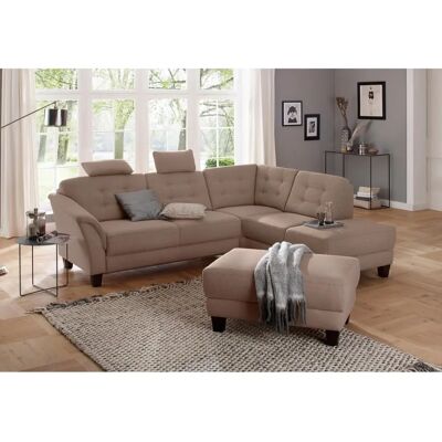 Home Affaire Trondheim L-Form Couch - Beiges, 260cm Home Affaire Trondheim L-Form Couch - Beiges, 260cm
