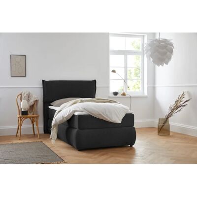 Andas Jenson Boxspringbett - Bonnell-Federkern, Grau, 100x200cm Andas Jenson Boxspringbett - Bonnell-Federkern, Grau, 100x200cm