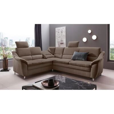 Places of Style Cardoso L-Form Sofa - Microfaser, Reversibler Chaiselongue, Bettfunktion Places of Style Cardoso L-Form Sofa - Microfaser, Reversibler Chaiselongue, Bettfunktion