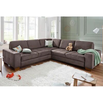 Home Affaire Puccini L-Form Sofa - Microfaser Lederoptik, Bettfunktion, Schubladen Home Affaire Puccini L-Form Sofa - Microfaser Lederoptik, Bettfunktion, Schubladen