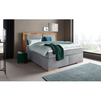 Places of Style Cup Boxspringbett - 180x200cm - Hellgrau - Modernes Design Places of Style Cup Boxspringbett - 180x200cm - Hellgrau - Modernes Design