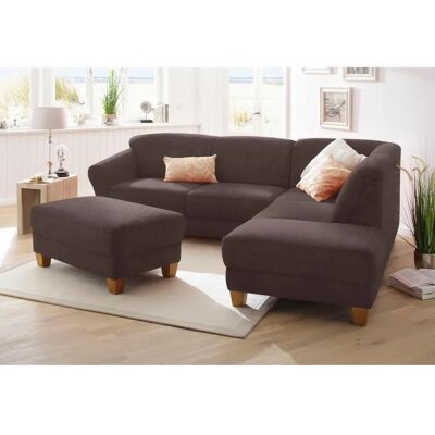 HOME AFFAIRE Gotland L-Form Sofa - Microfaser ALTARA NUBUCK - Ottomane rechts - Landhausstil HOME AFFAIRE Gotland L-Form Sofa - Microfaser ALTARA NUBUCK - Ottomane rechts - Landhausstil