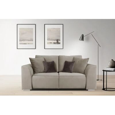 INOSIGN Beatrice Beige Samtoptik 2-Sitzer - Sofa INOSIGN Beatrice Beige Samtoptik 2-Sitzer - Sofa