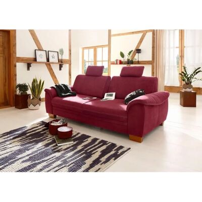 Home affaire Husum Mikrofaser Sofa - 3,5-Sitzer - Bordeaux - Moderne Wohnzimmereinrichtung Home affaire Husum Mikrofaser Sofa - 3,5-Sitzer - Bordeaux - Moderne Wohnzimmereinrichtung