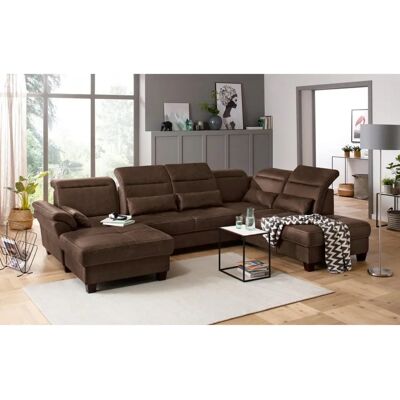 Home Affaire Solvei U-Form Sofa - U-Form Microfaser Lederoptik, Ottomane rechts Home Affaire Solvei U-Form Sofa - U-Form Microfaser Lederoptik, Ottomane rechts