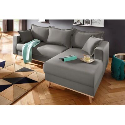 HOME AFFAIRE Edina L-Form Sofa - Landhausstil, grau, 228cm HOME AFFAIRE Edina L-Form Sofa - Landhausstil, grau, 228cm