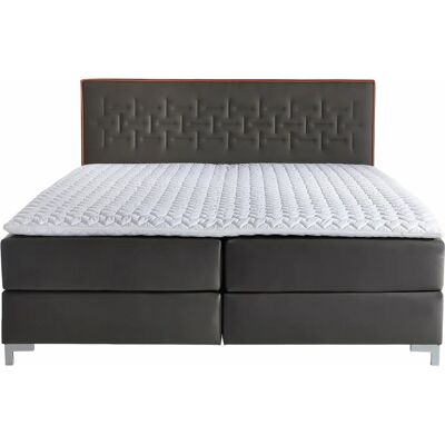 INOSIGN Coos Boxspringbett - Kunstleder, 180x200cm, Grau INOSIGN Coos Boxspringbett - Kunstleder, 180x200cm, Grau
