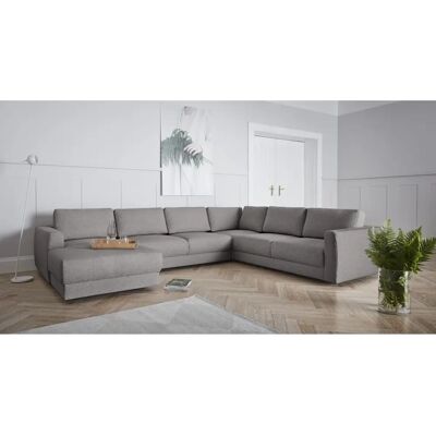 Andas Hobro U-Form Sofa - Struktur grob, Microfaser Lederoptik Andas Hobro U-Form Sofa - Struktur grob, Microfaser Lederoptik
