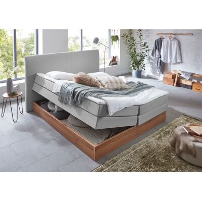 Home Affaire Blomen Grau Komplett Boxspringbett - Bett mit Stauraum Home Affaire Blomen Grau Komplett Boxspringbett - Bett mit Stauraum